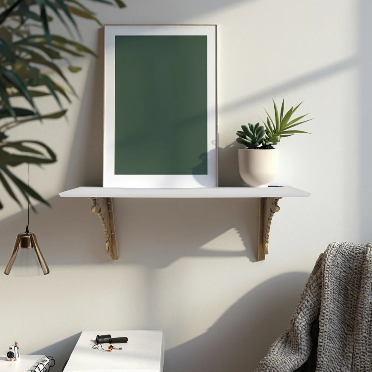 Nordic Metal Floating Wall Shelf