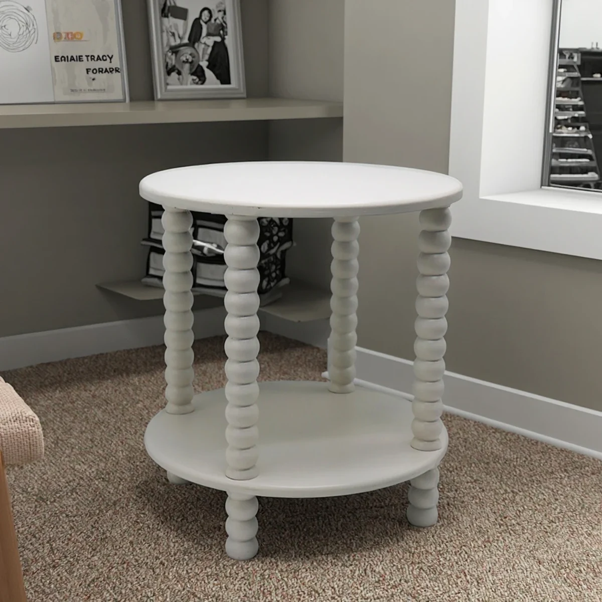 European Solid Wood Coffee Accent Table
