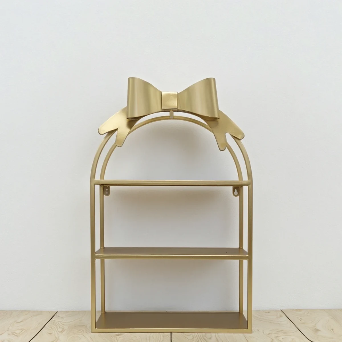 Classic Metal Arch Floating Wall Shelf