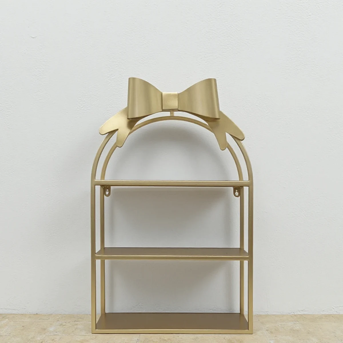 Classic Metal Arch Floating Wall Shelf