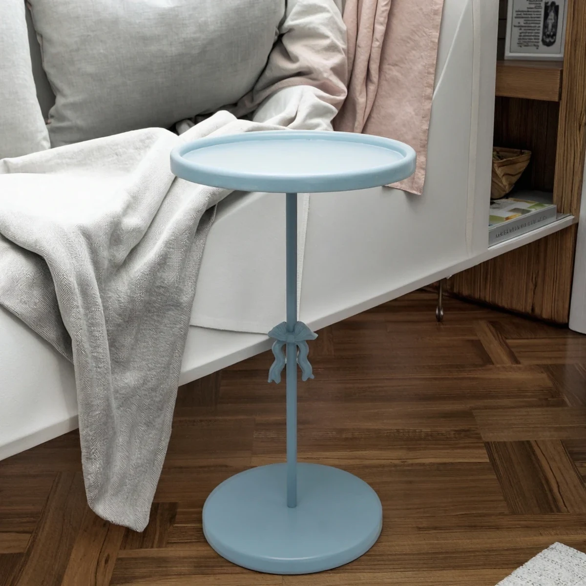 Modern Metal Round Coffee Accent Table