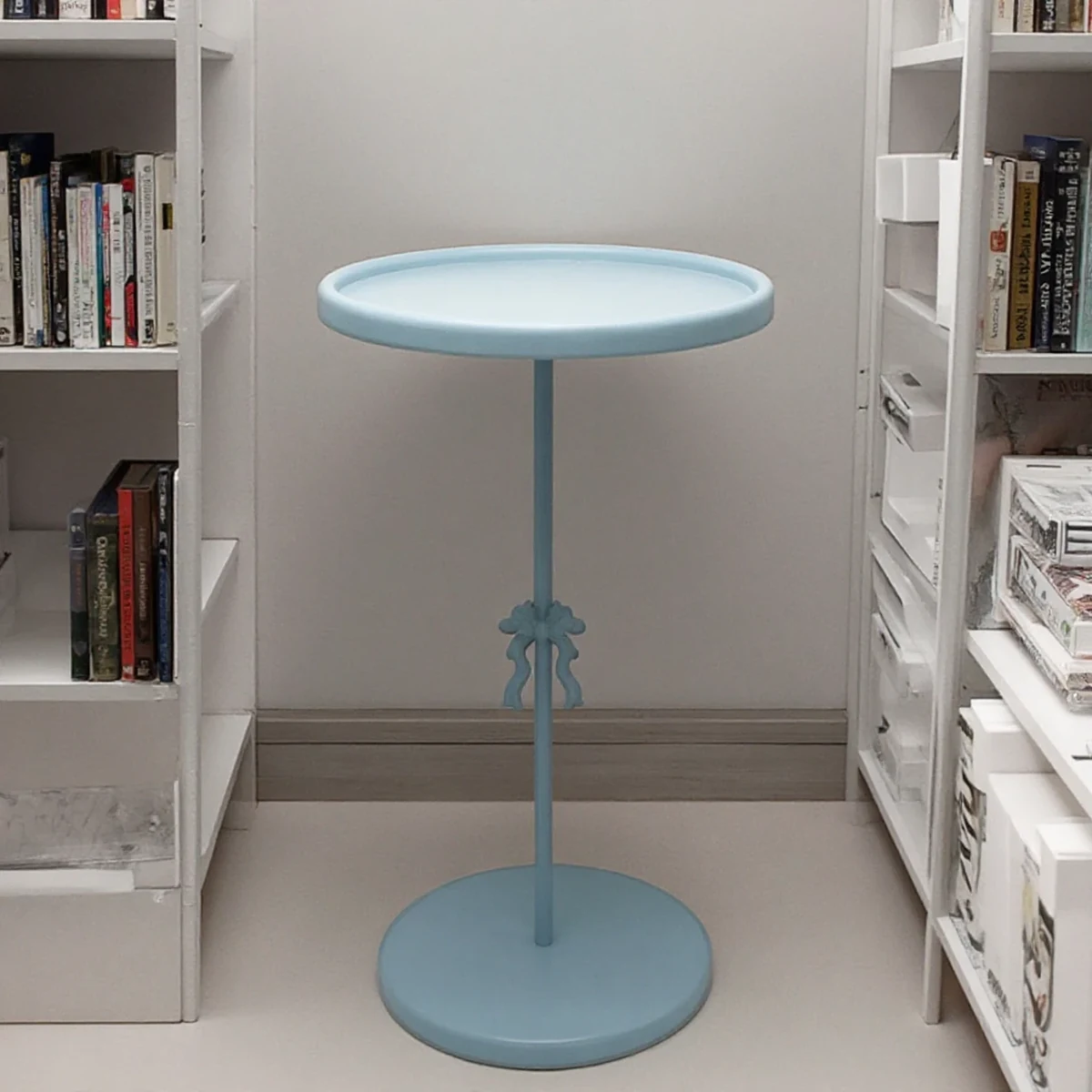 Modern Metal Round Coffee Accent Table