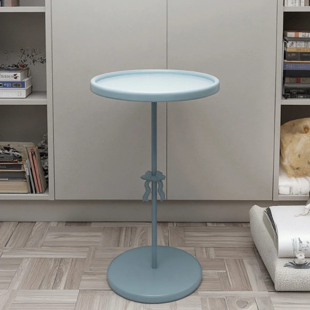 Modern Metal Round Coffee Accent Table