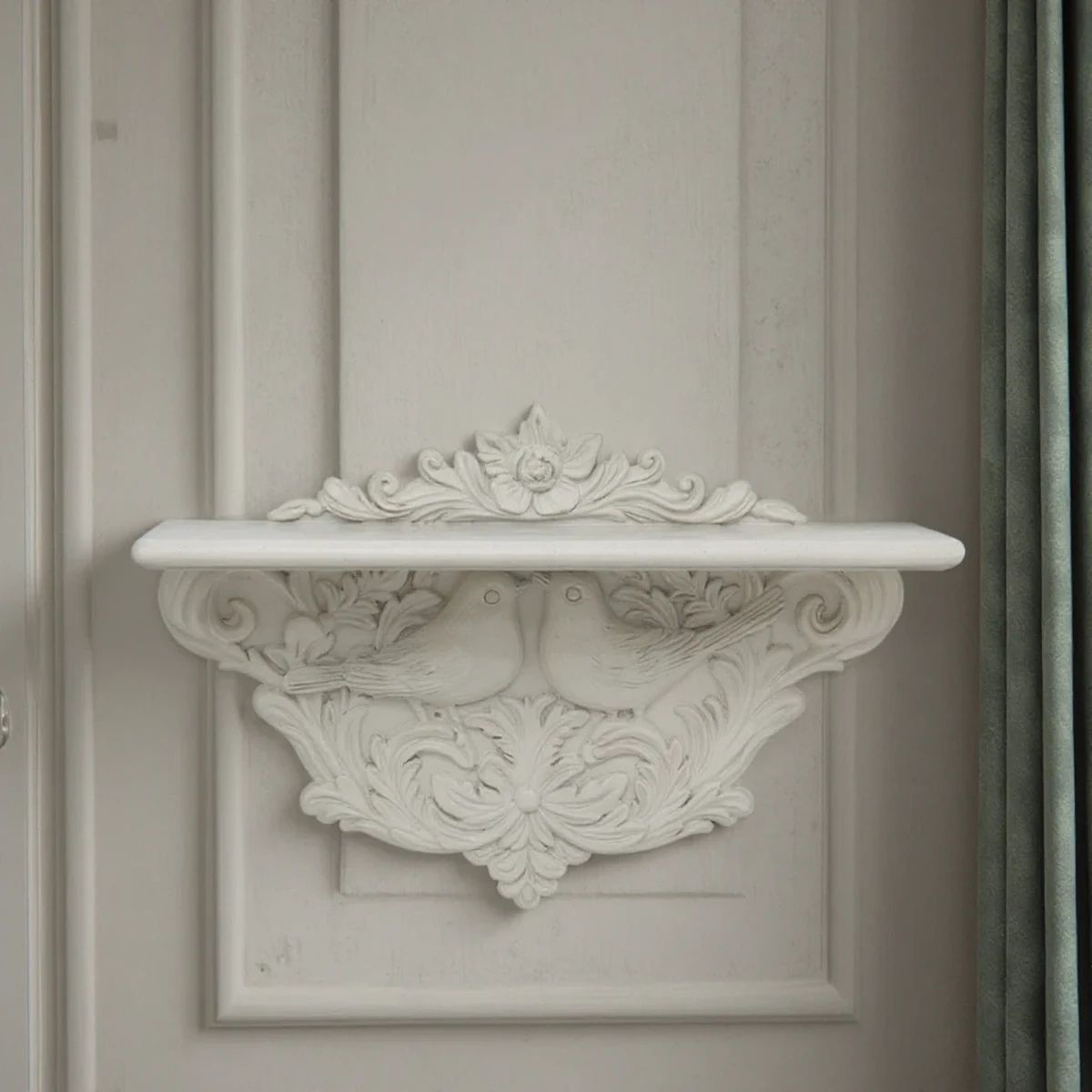 Vintage Solid Wood Floating Floating Wall Shelf