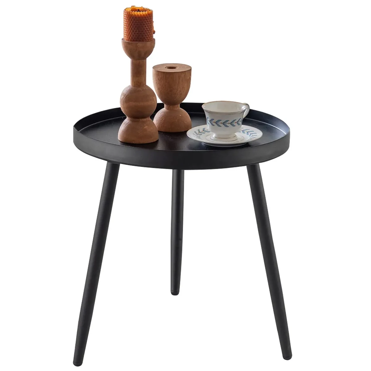 Modern Metal Round Coffee Accent Table