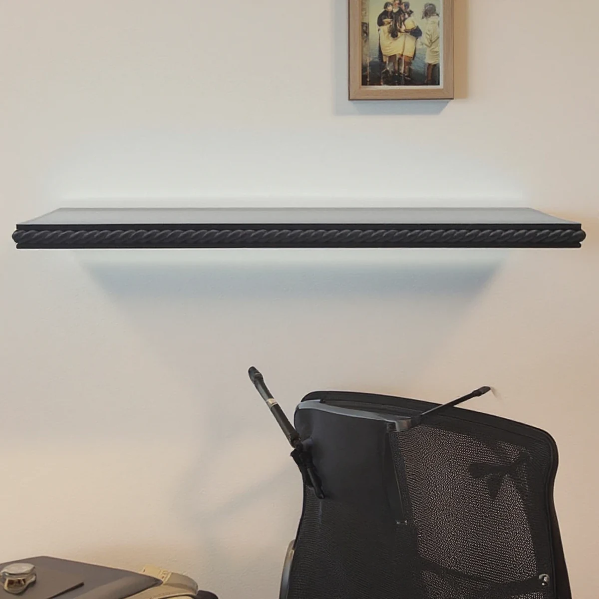 Rustic Solid Wood Floating Floating Wall Shelf