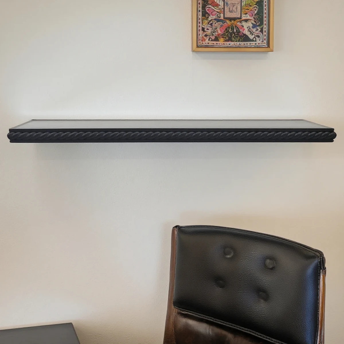Rustic Solid Wood Floating Floating Wall Shelf