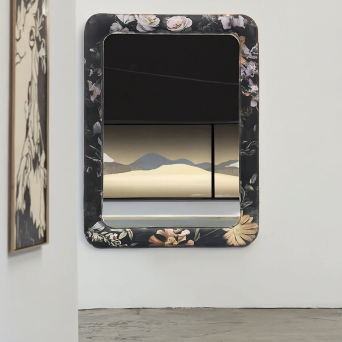 Handmade Solid Wood Rectangle Wall Mirror