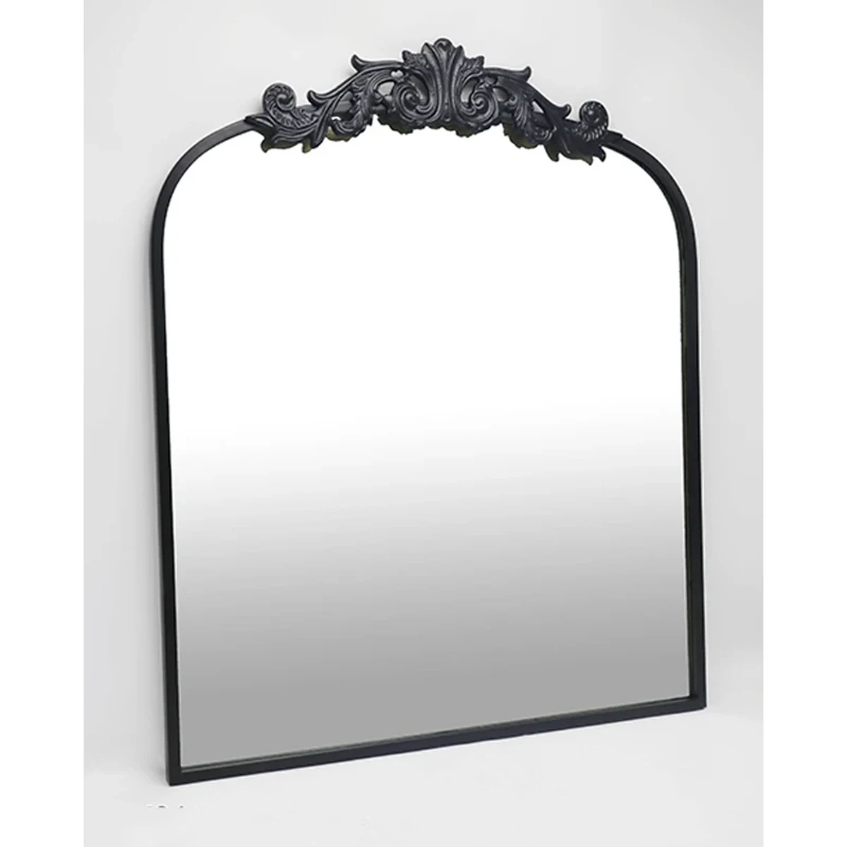 European Metal Arched Arch Tabletop Vanity Mirror