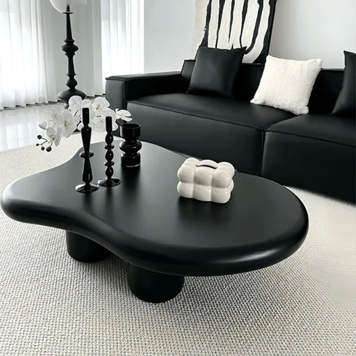 Minimalist Solid Wood Coffee Accent Table