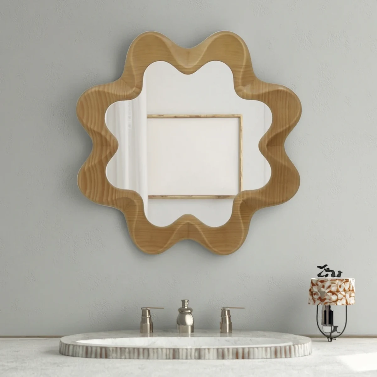 Classic Solid Wood Wall Mirror