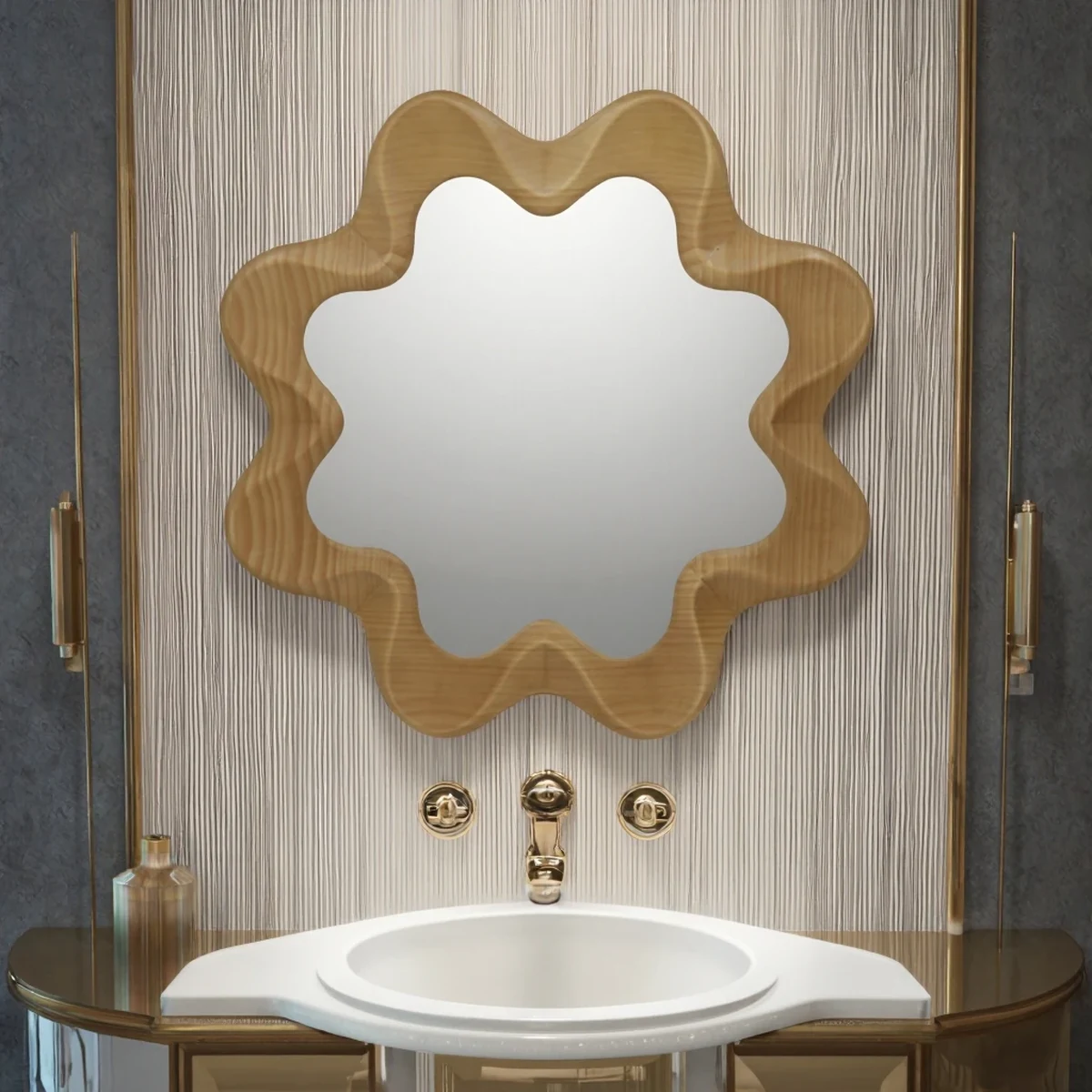 Classic Solid Wood Wall Mirror