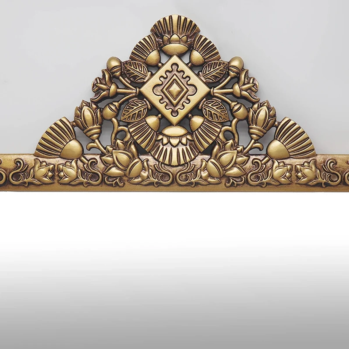 Vintage Solid Wood Carved Wall Mirror