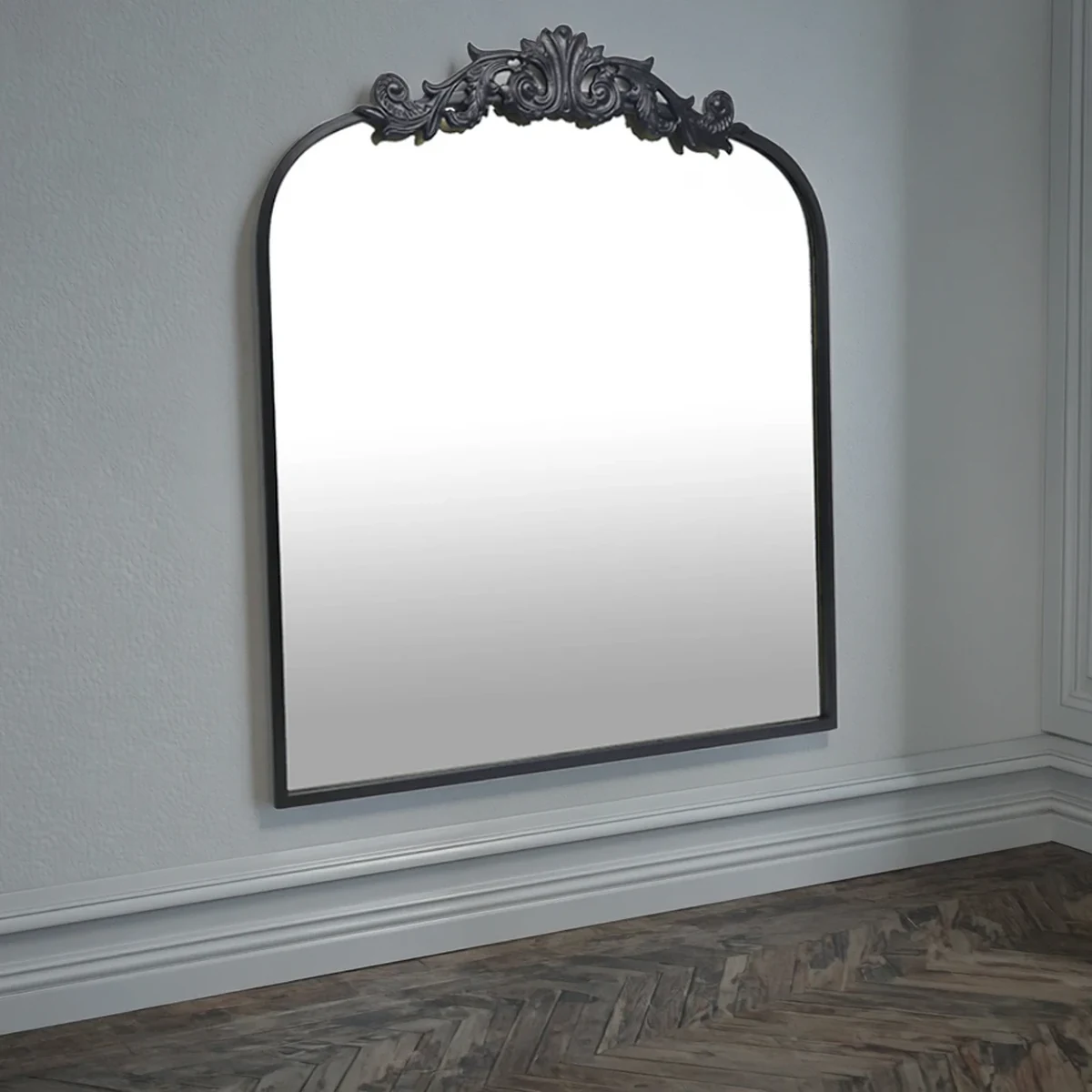 European Metal Carved Wall Mirror