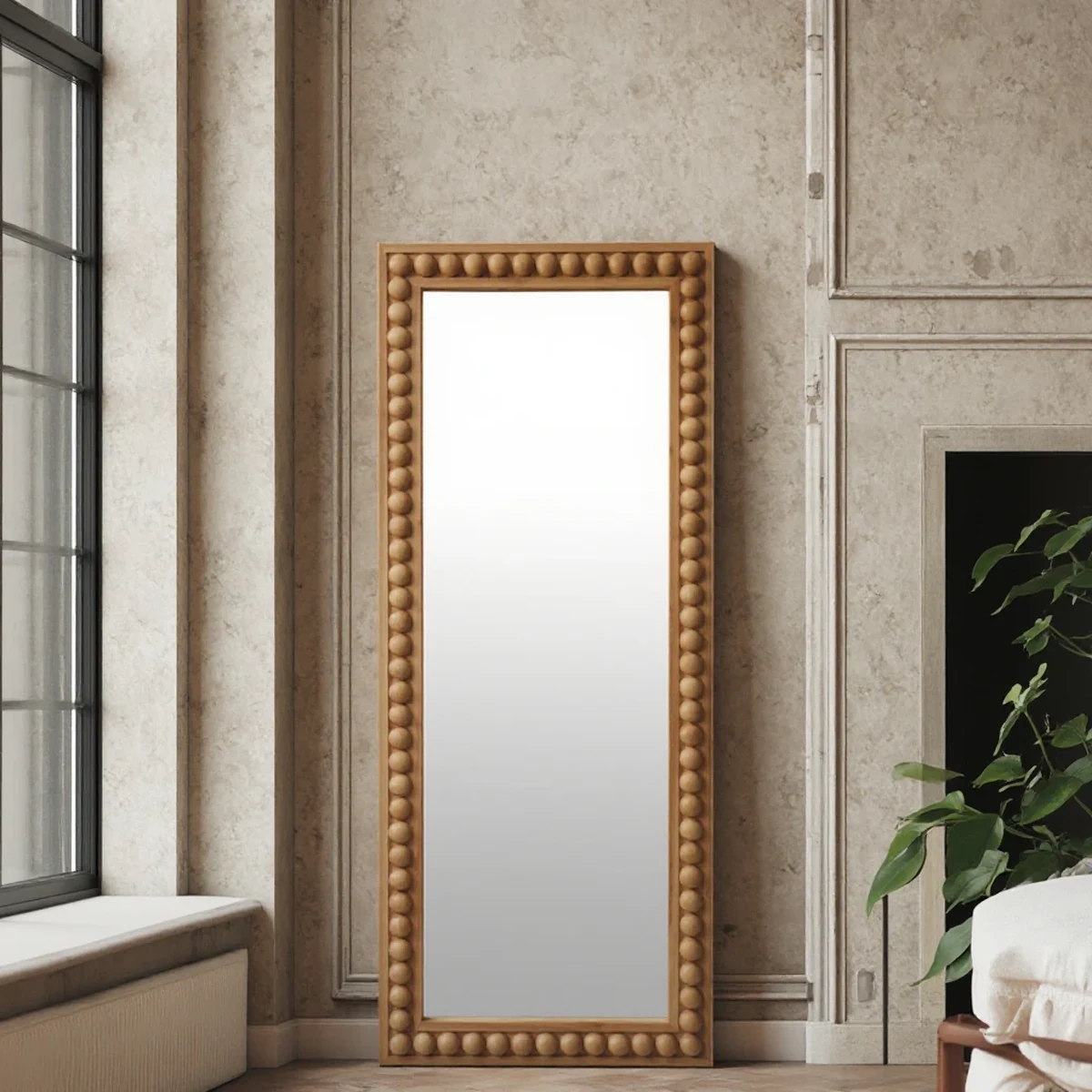 Farmhouse Solid Wood Wall Mirror