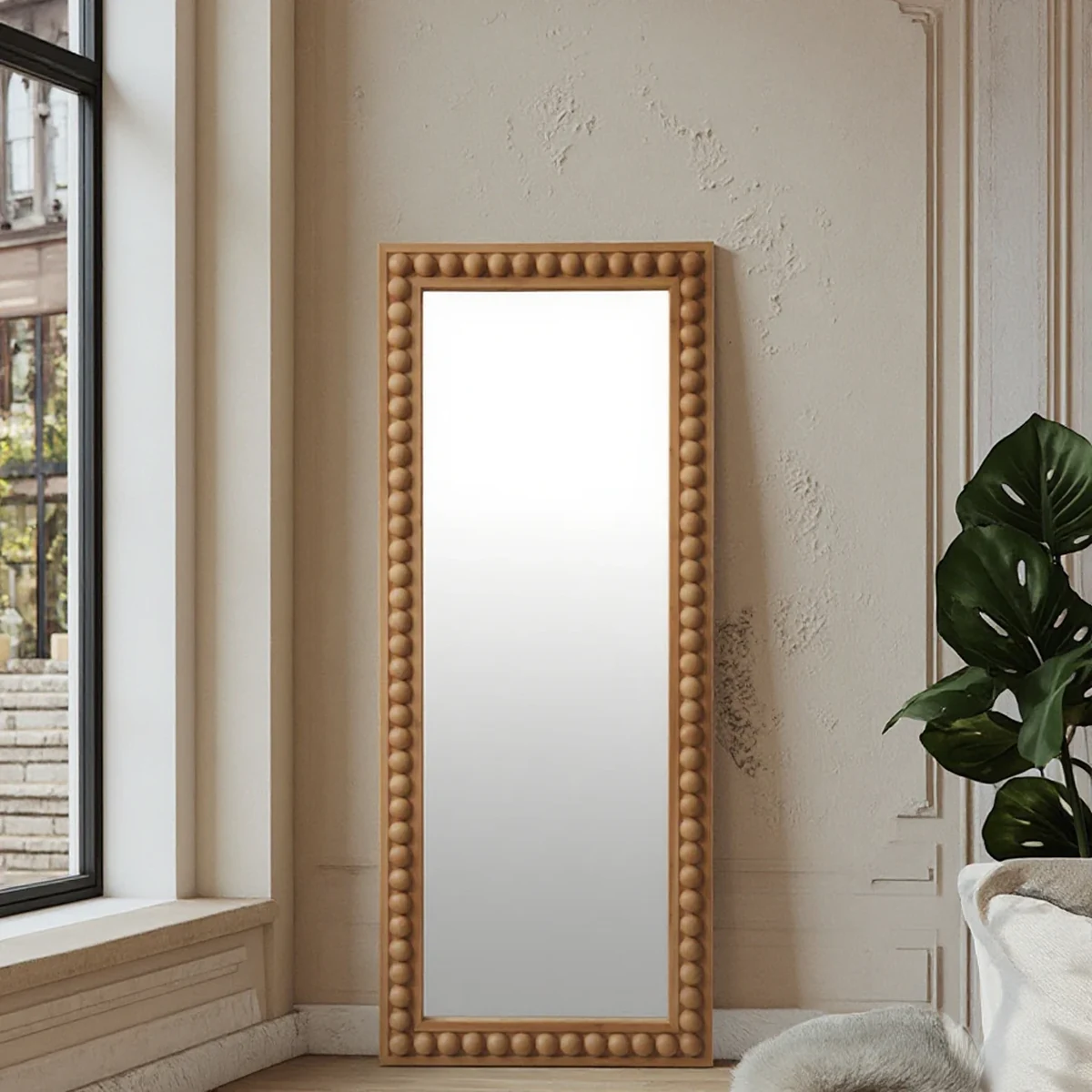 Farmhouse Solid Wood Wall Mirror
