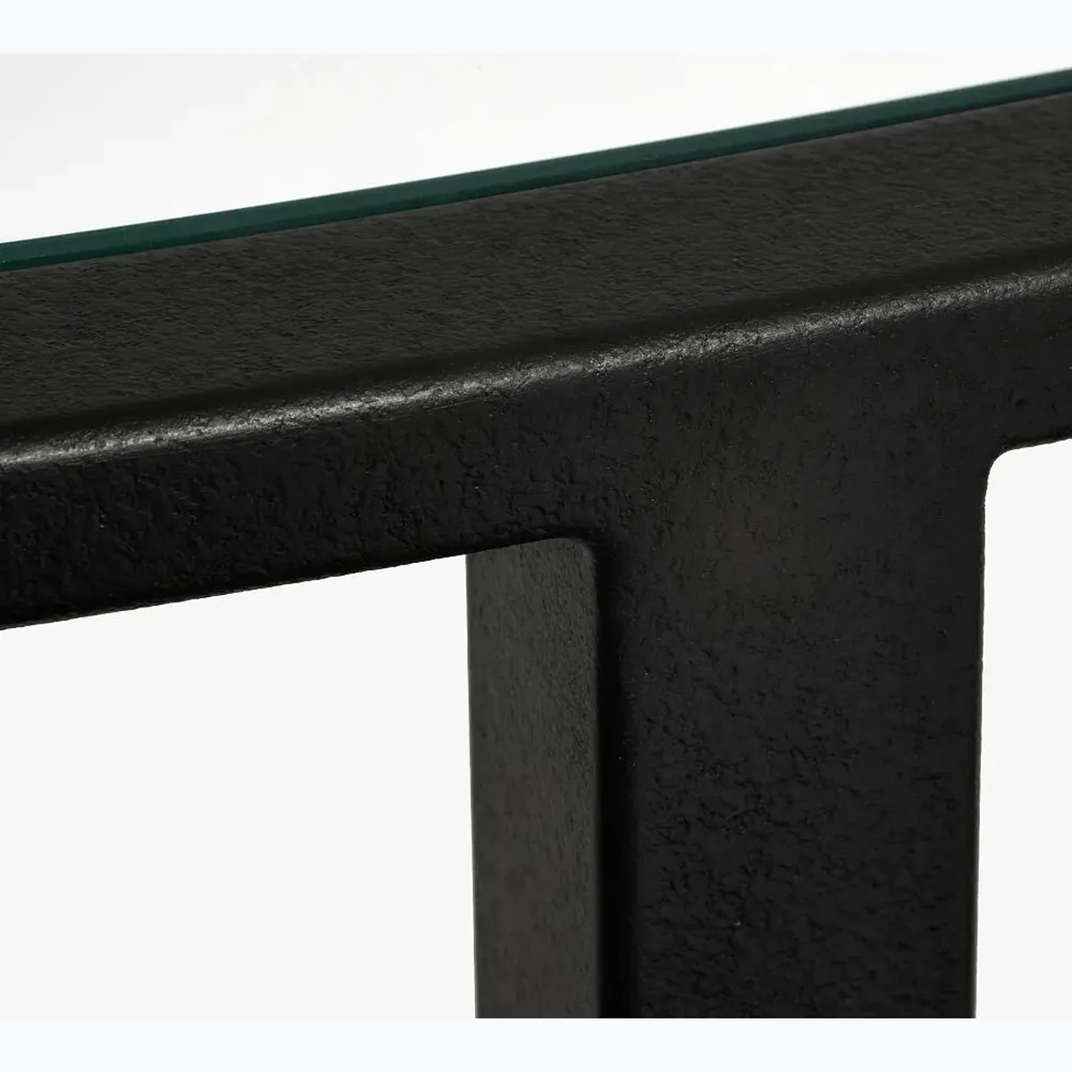 Modern Glass 2-Tier Console Accent Table