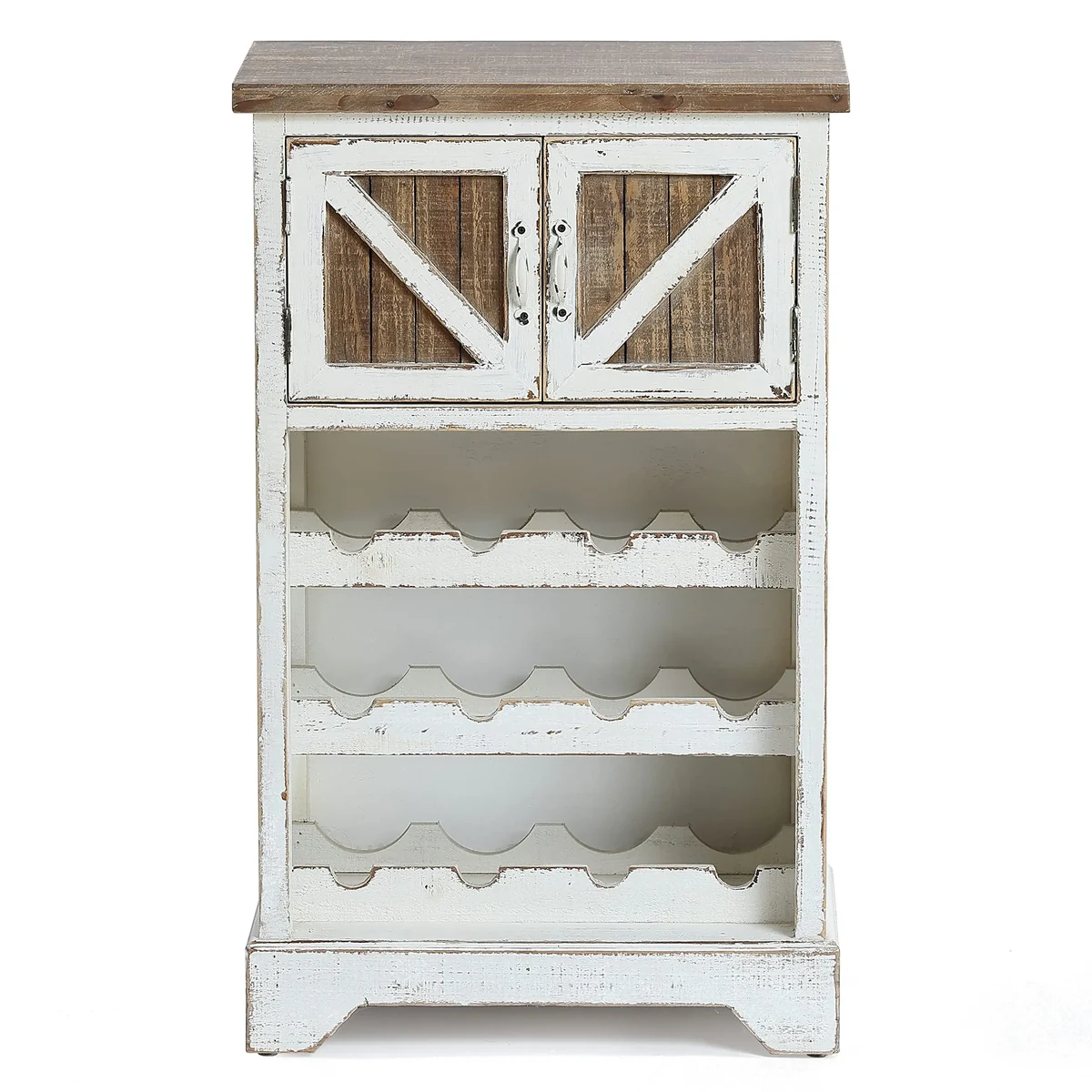 Classic Solid Wood Side Wine Rack