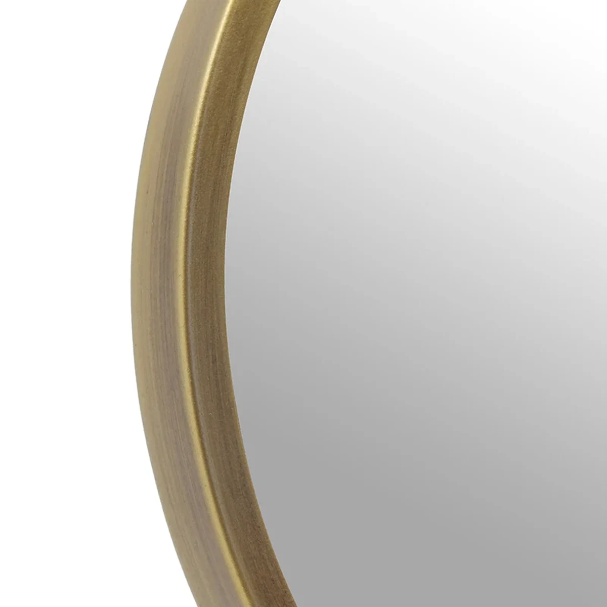 Antique Metal Round Round Wall Mirror