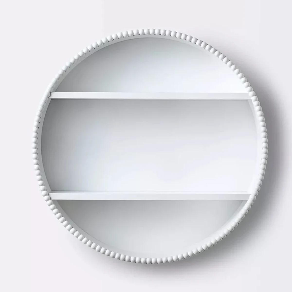 Modern Solid Wood Round Floating Floating Wall Shelf