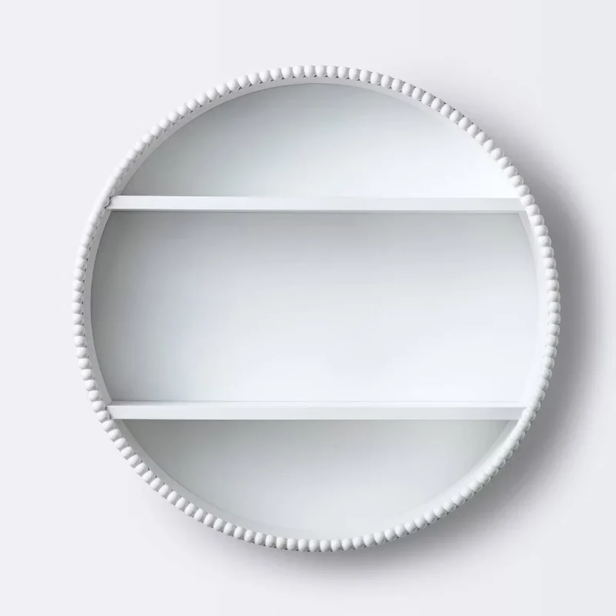 Modern Solid Wood Round Floating Floating Wall Shelf