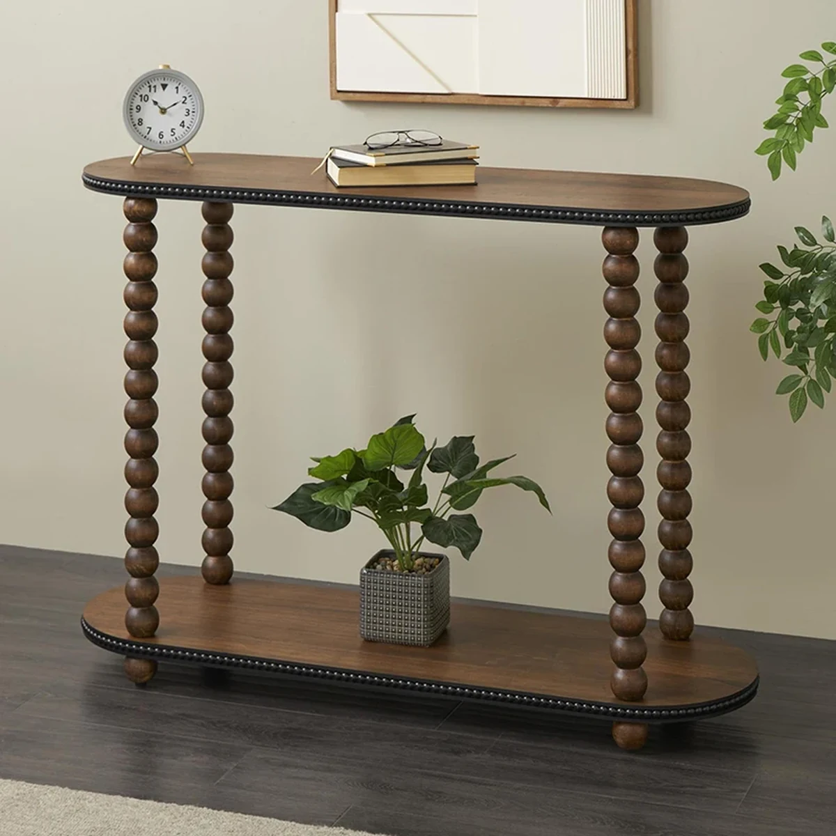 Luxury Solid Wood Console Side Accent Table