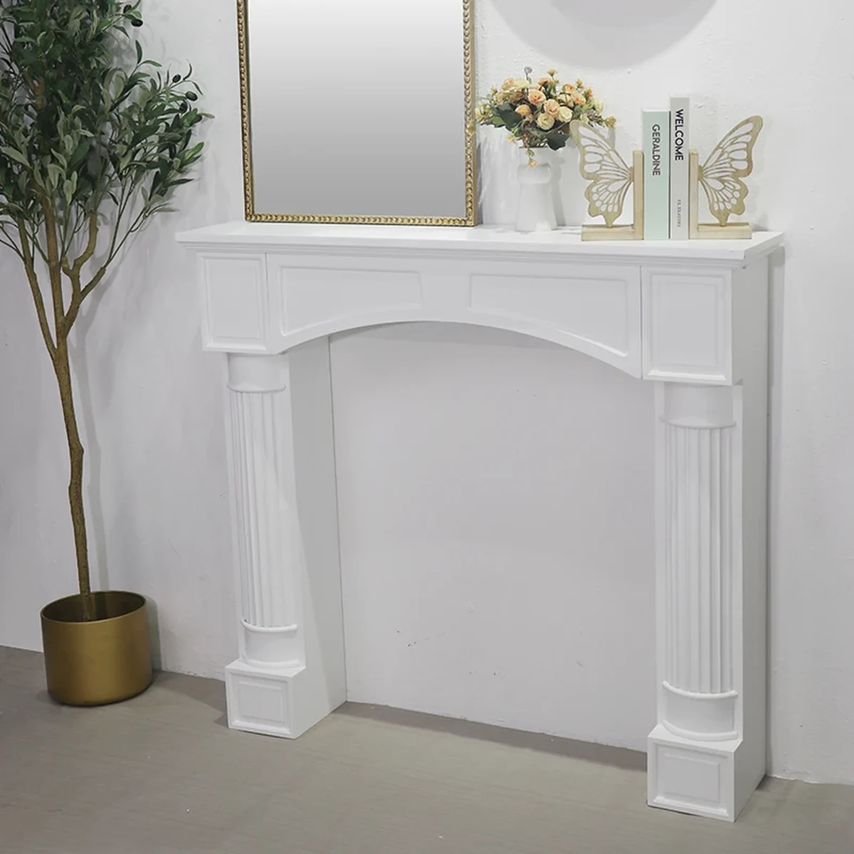 European Solid Wood Console Accent Table