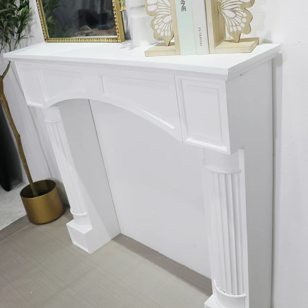 European Solid Wood Console Accent Table