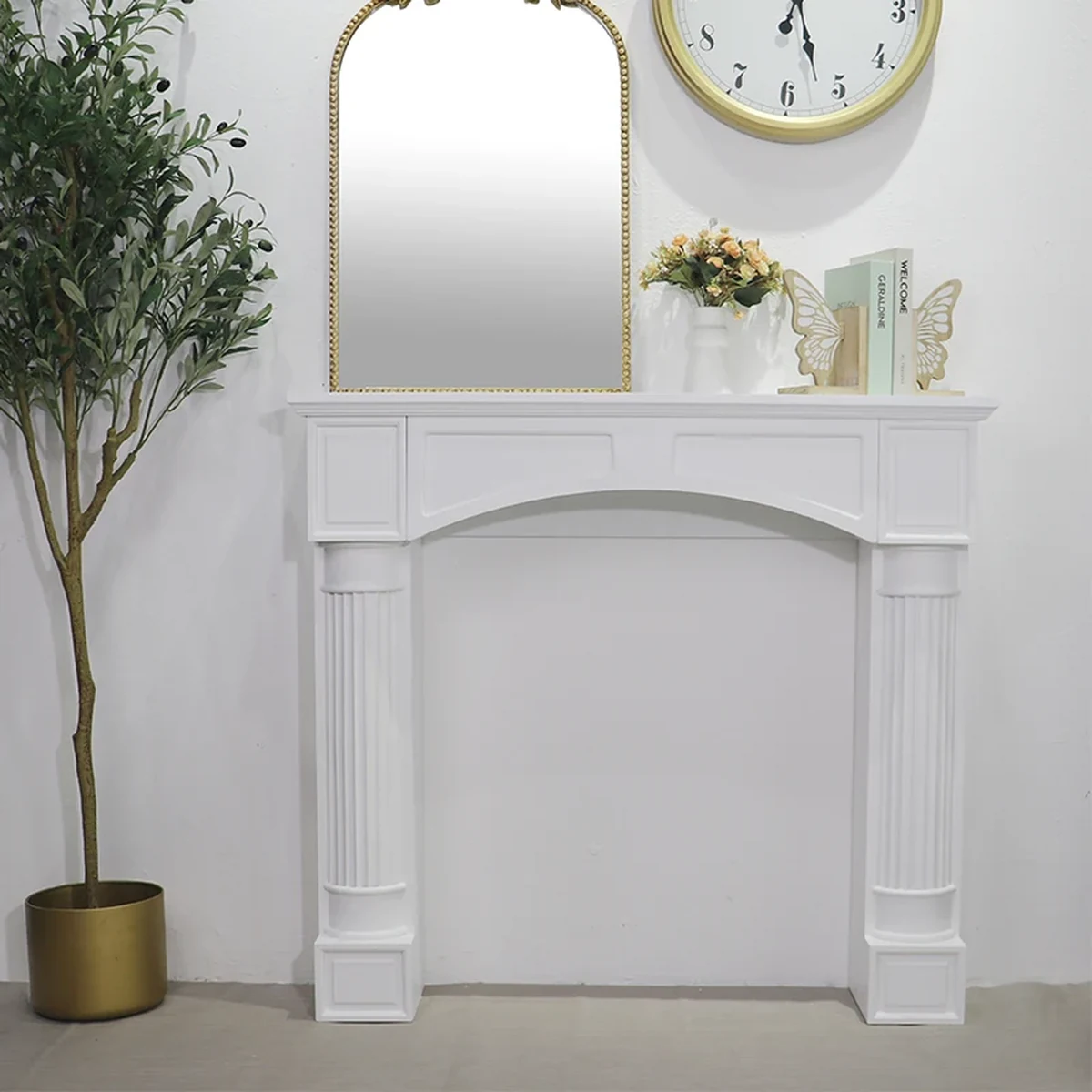European Solid Wood Console Accent Table