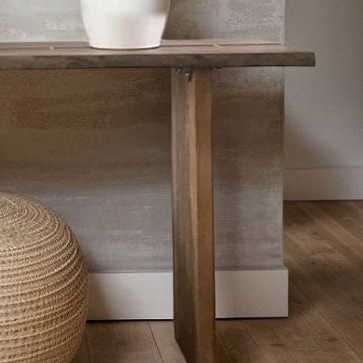 Farmhouse Solid Wood Console Accent Table
