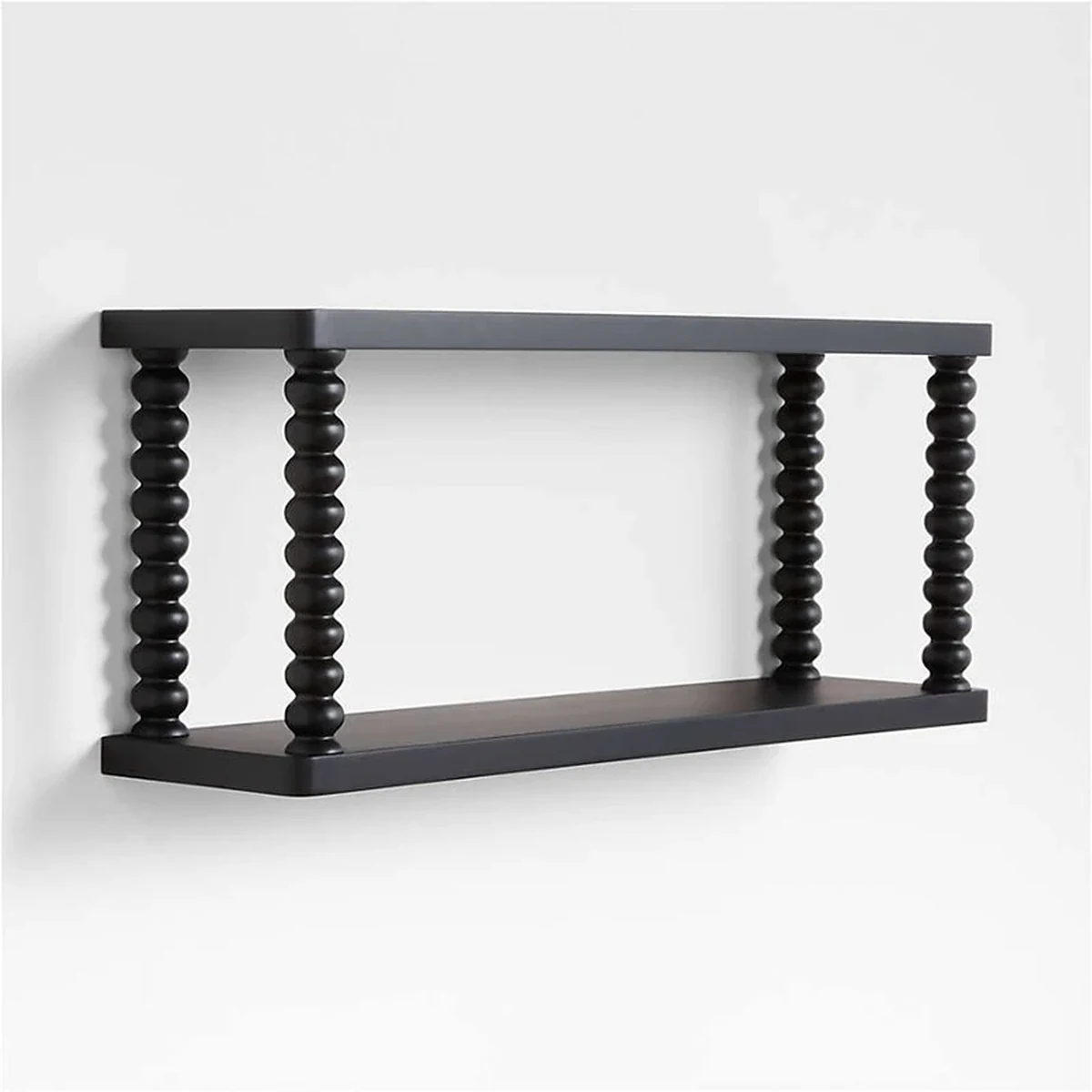 Classic Solid Wood 2-Tier Floating Floating Wall Shelf