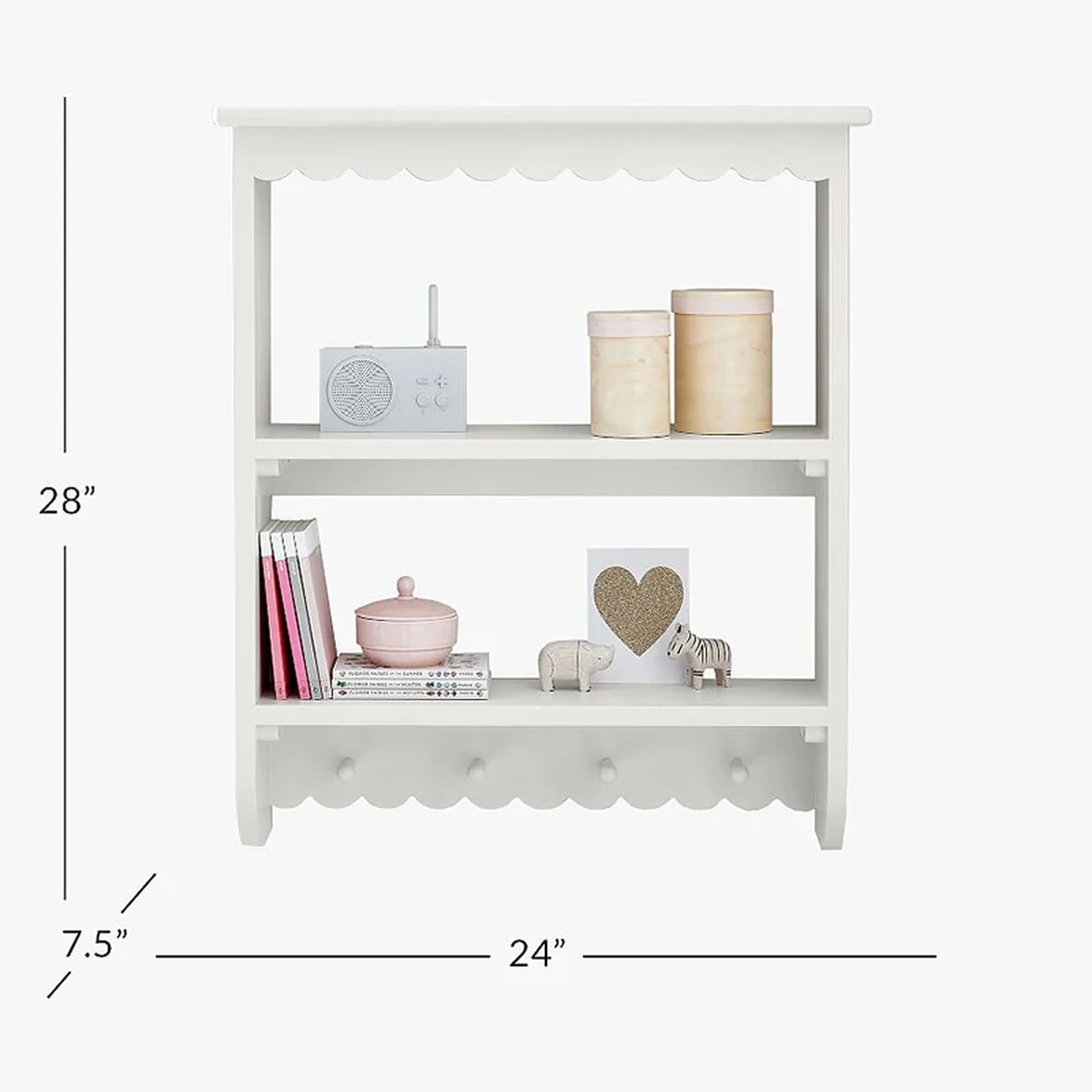 Classic Solid Wood Floating Floating Wall Shelf