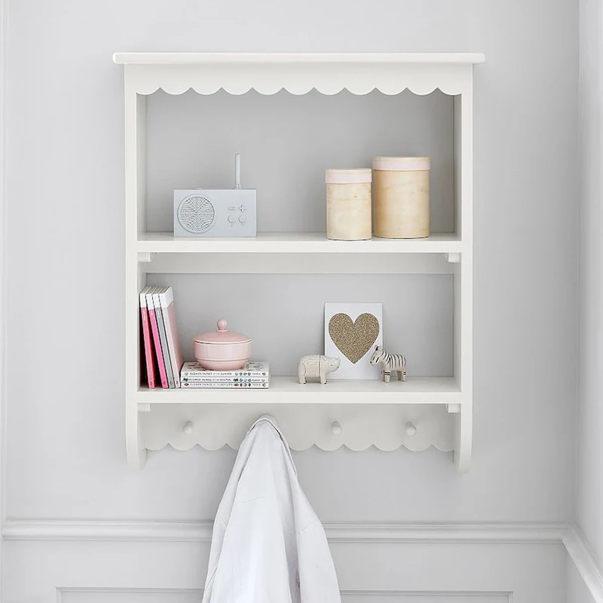 Classic Solid Wood Floating Floating Wall Shelf