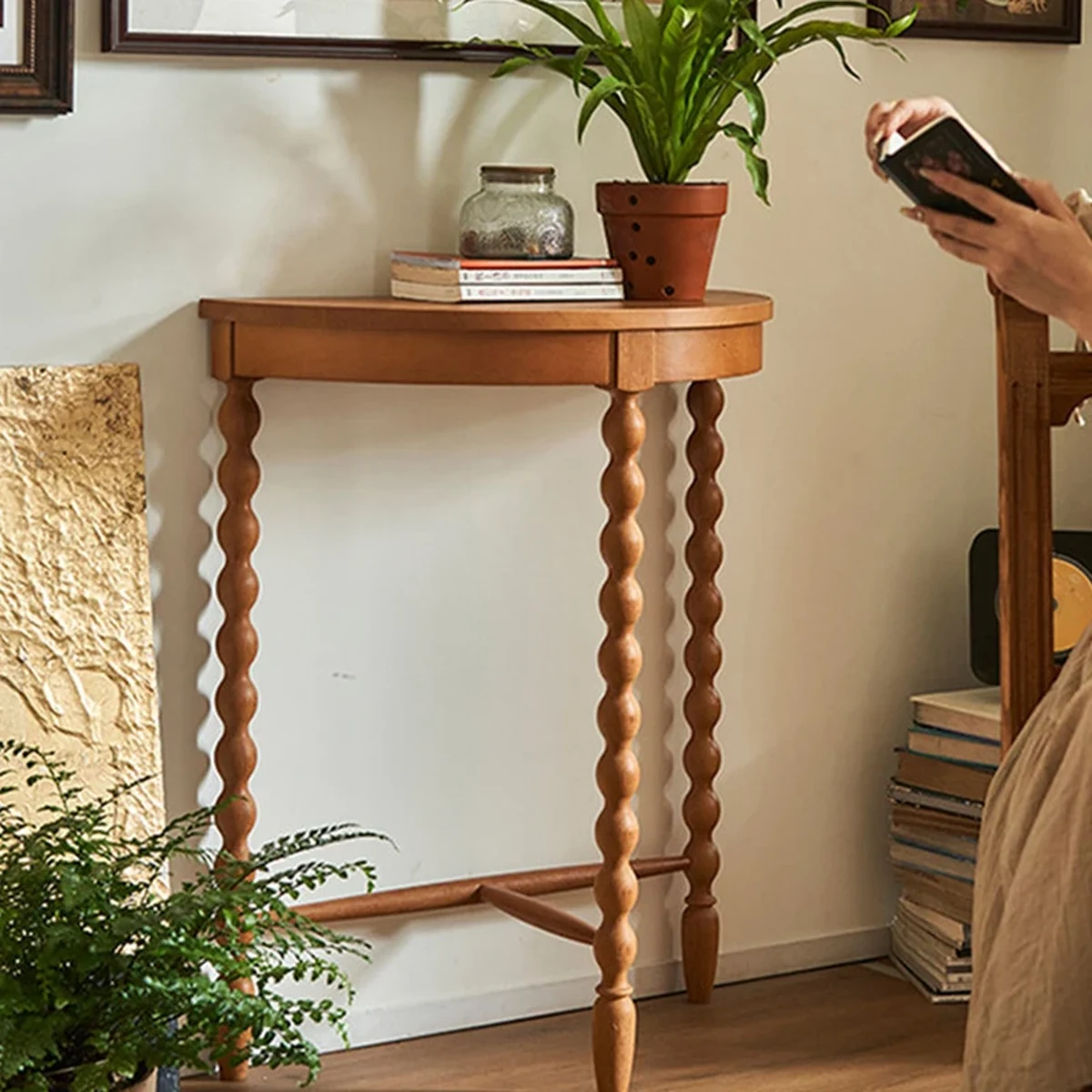Vintage Solid Wood Console Accent Table