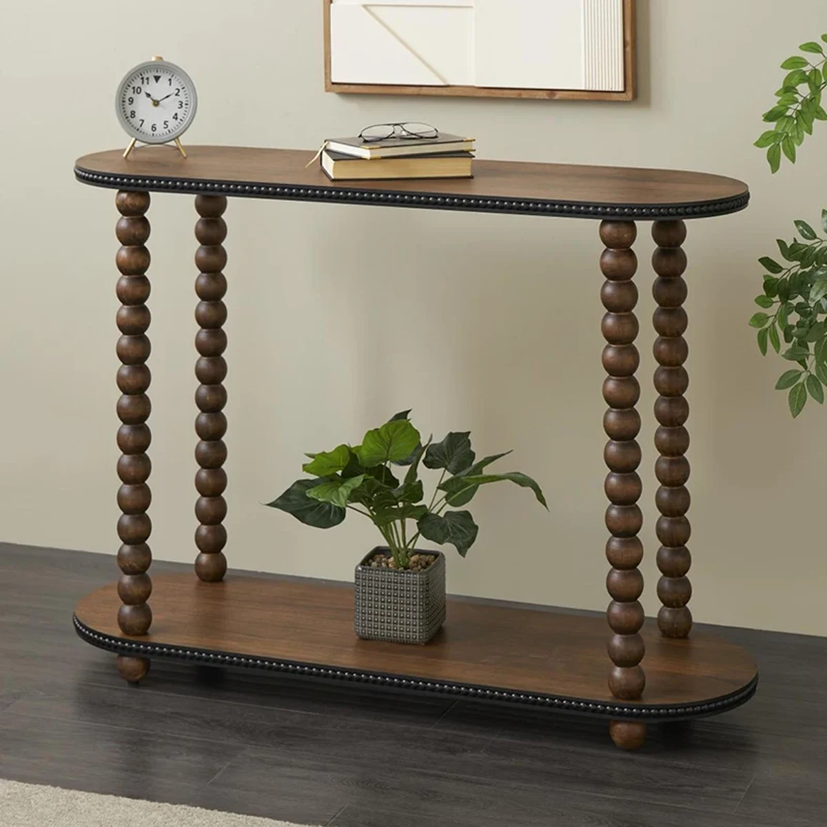 Antique Solid Wood Console Accent Table