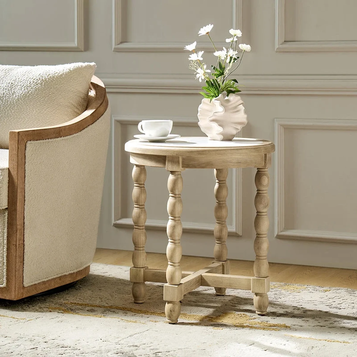 Farmhouse Solid Wood Coffee Accent Table