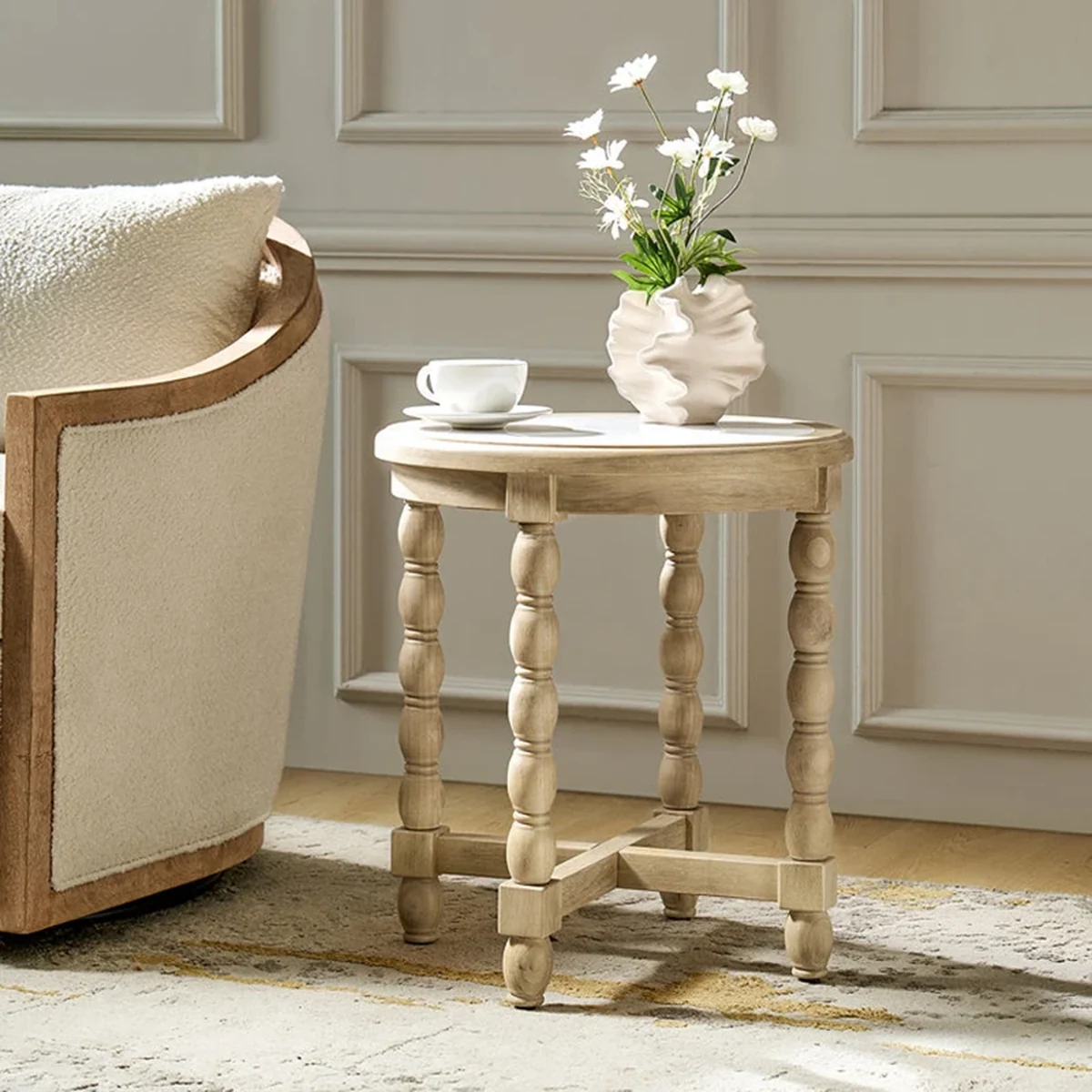 Farmhouse Solid Wood Coffee Accent Table