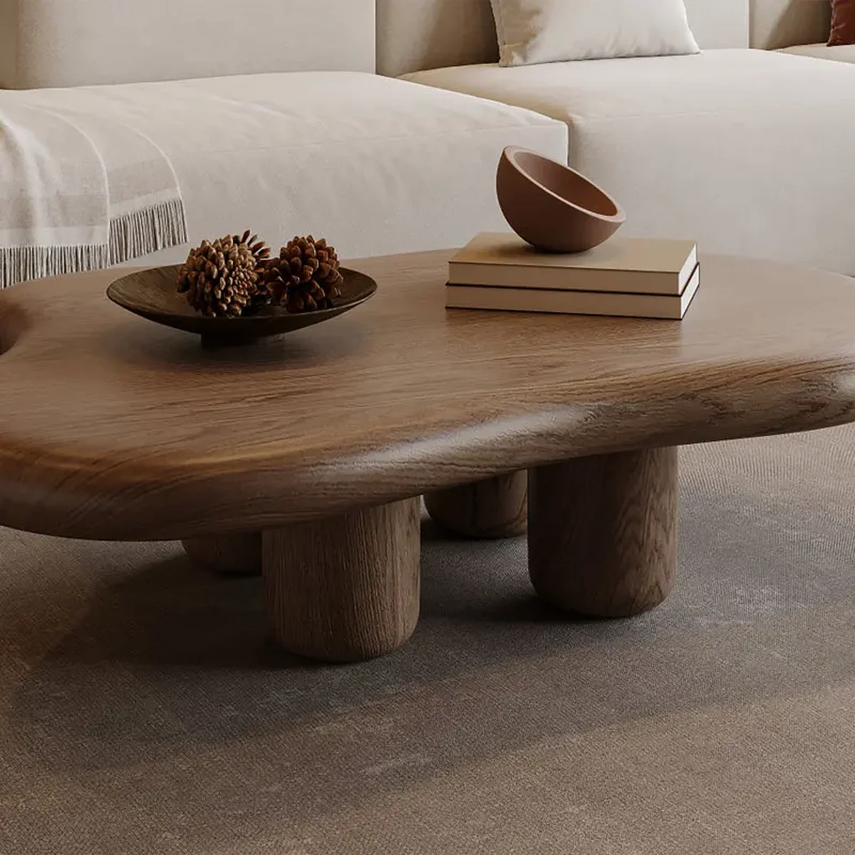 Vintage Solid Wood Coffee Accent Table