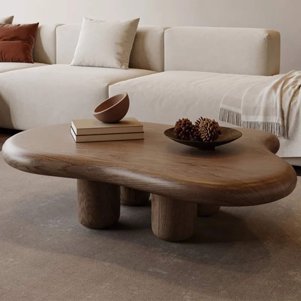 Vintage Solid Wood Coffee Accent Table
