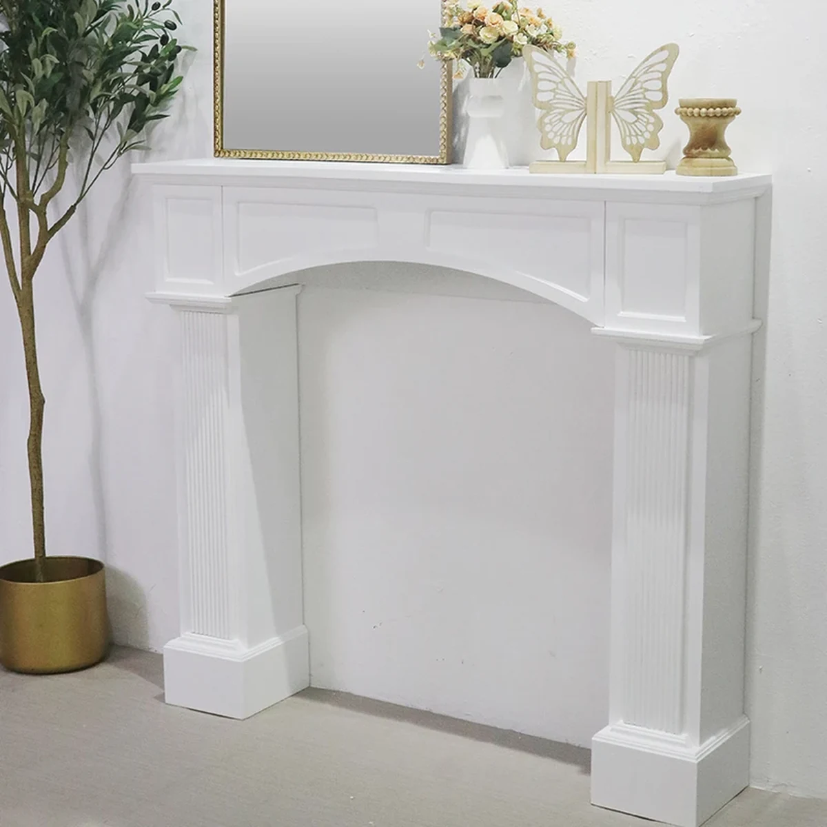 Rustic Solid Wood Console Accent Table