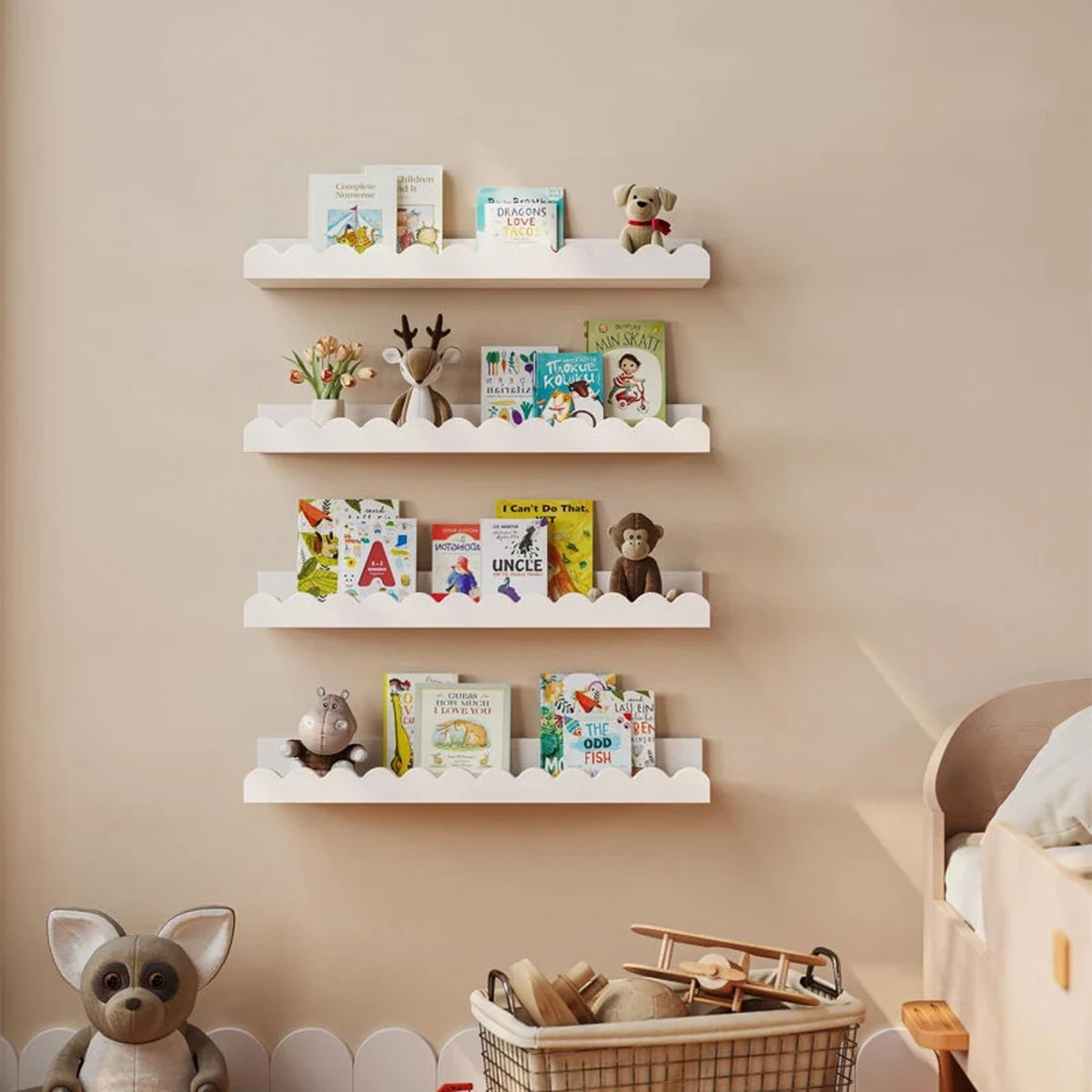 Classic Solid Wood Floating Floating Wall Shelf