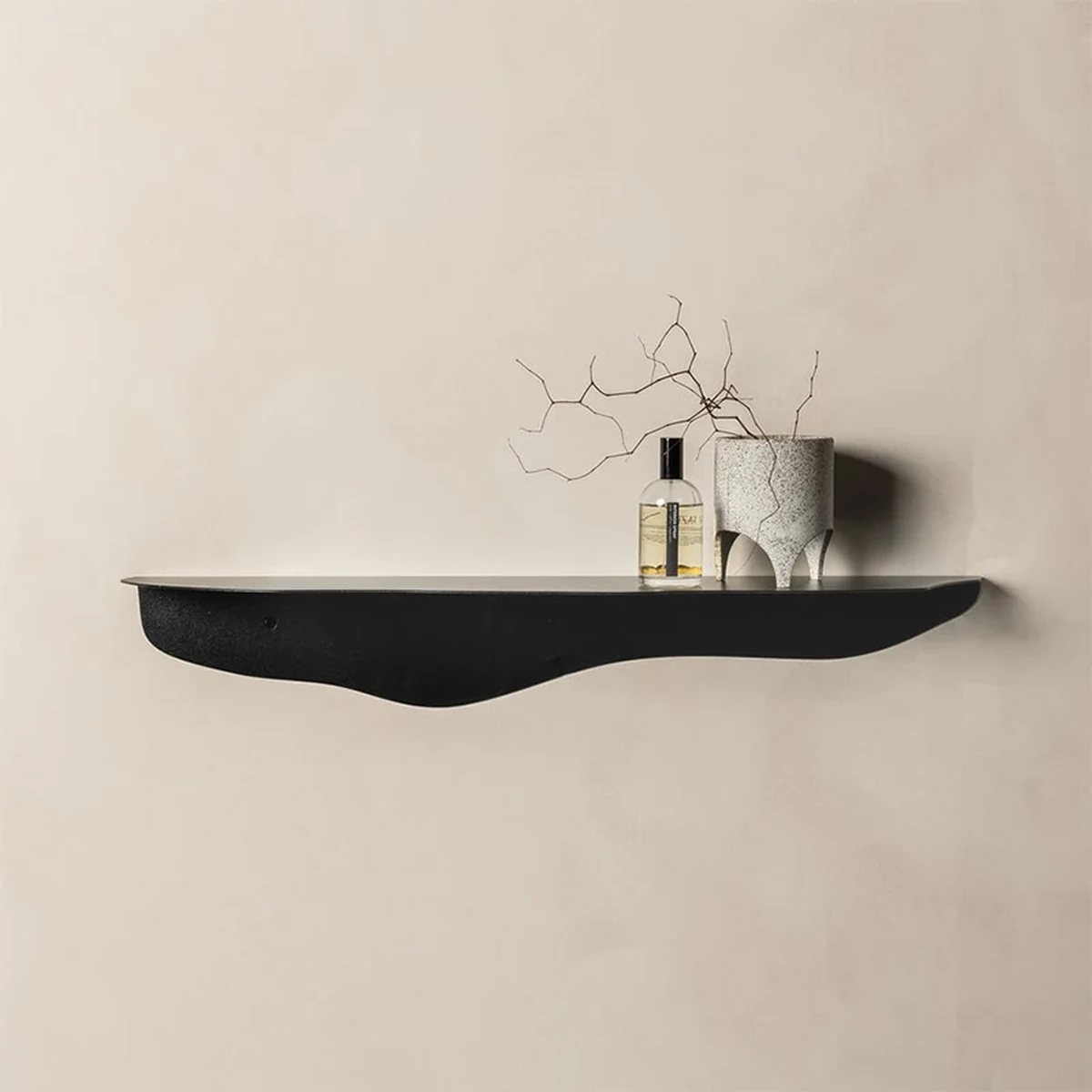 Modern Solid Wood Floating Floating Wall Shelf