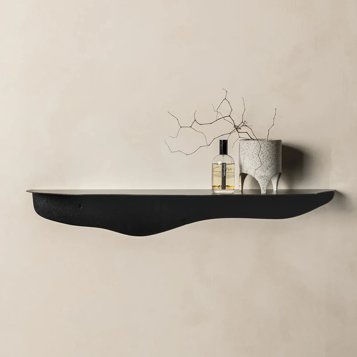 Modern Solid Wood Floating Floating Wall Shelf