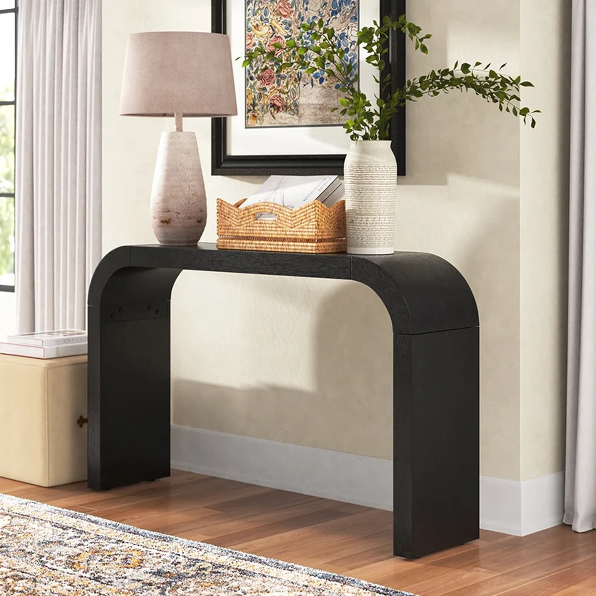 Modern Solid Wood Console Accent Table