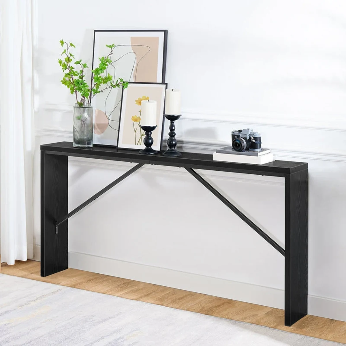 Modern Solid Wood Console Accent Table