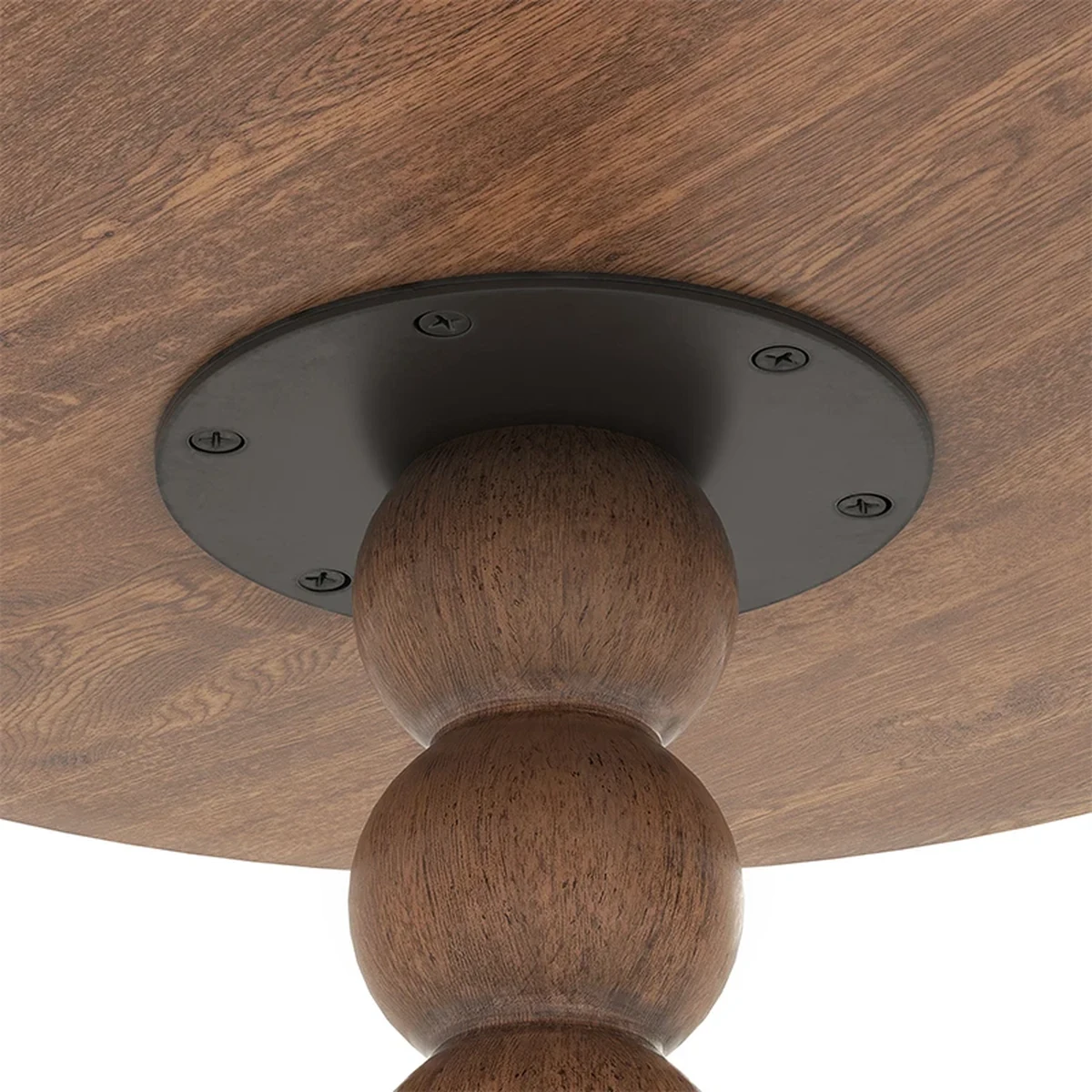 Vintage Solid Wood Round Coffee Accent Table