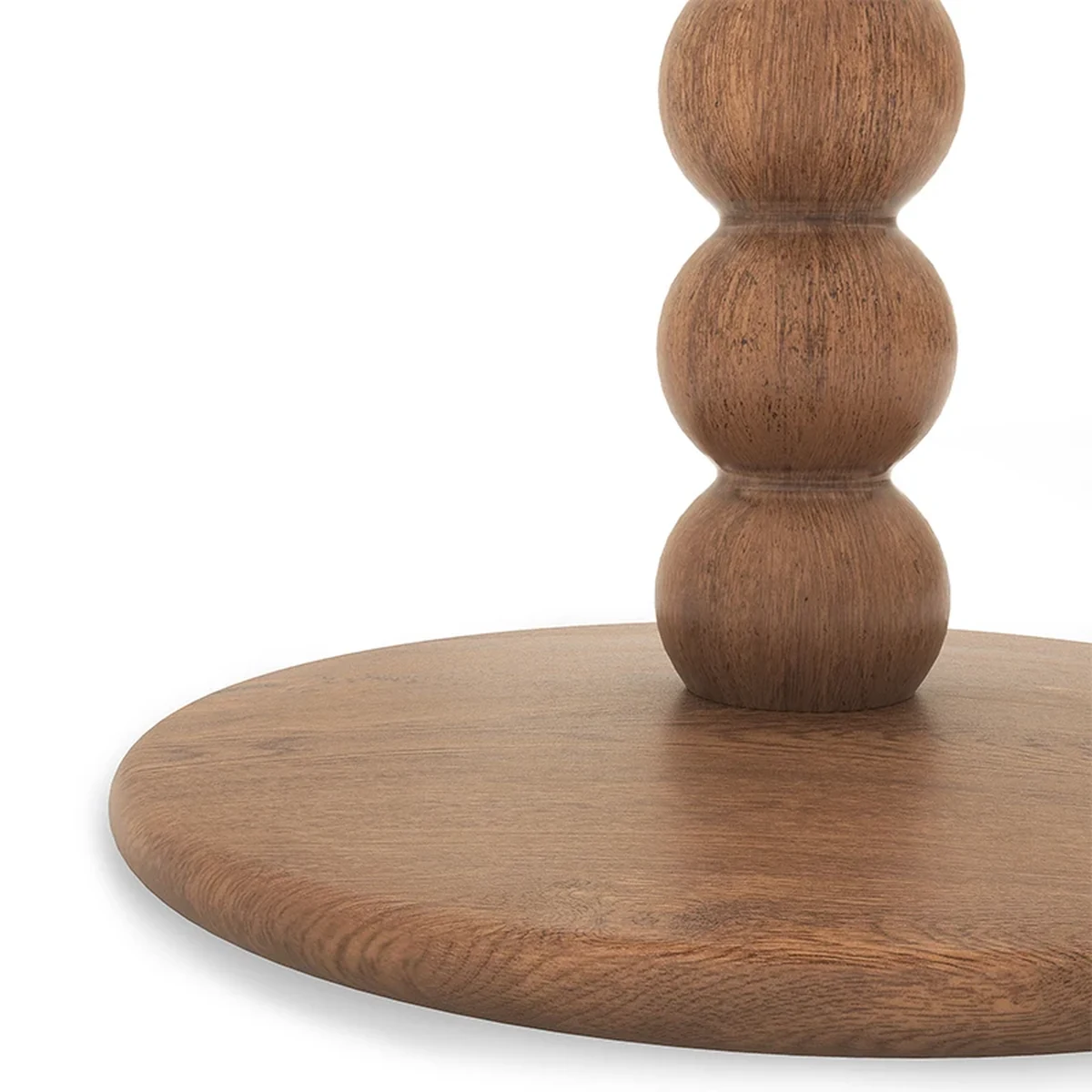 Vintage Solid Wood Round Coffee Accent Table