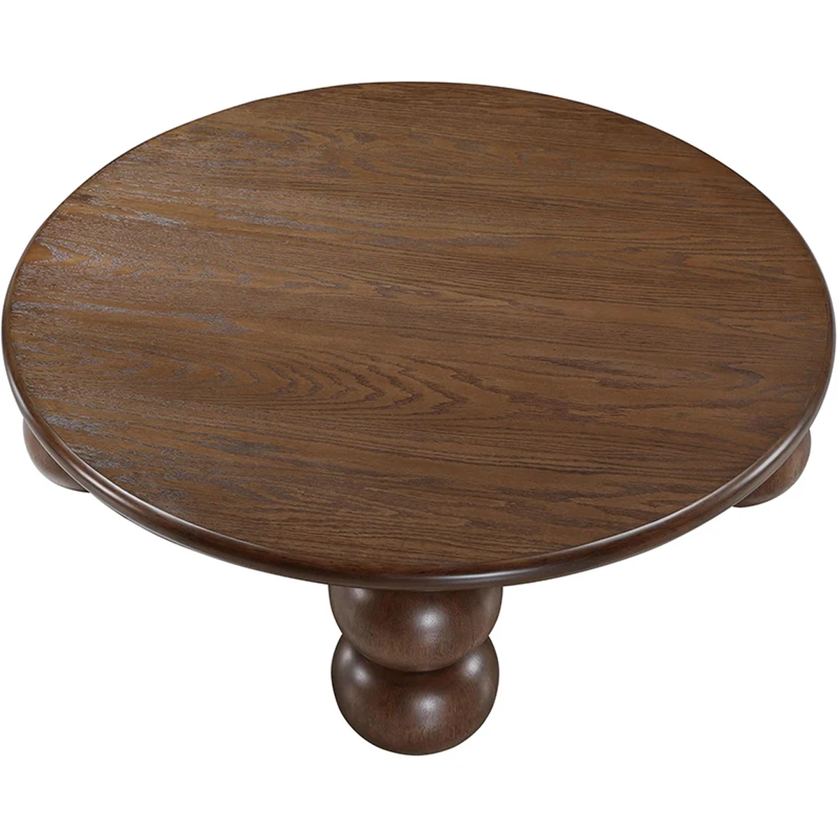 Classic Solid Wood Round Coffee Accent Table