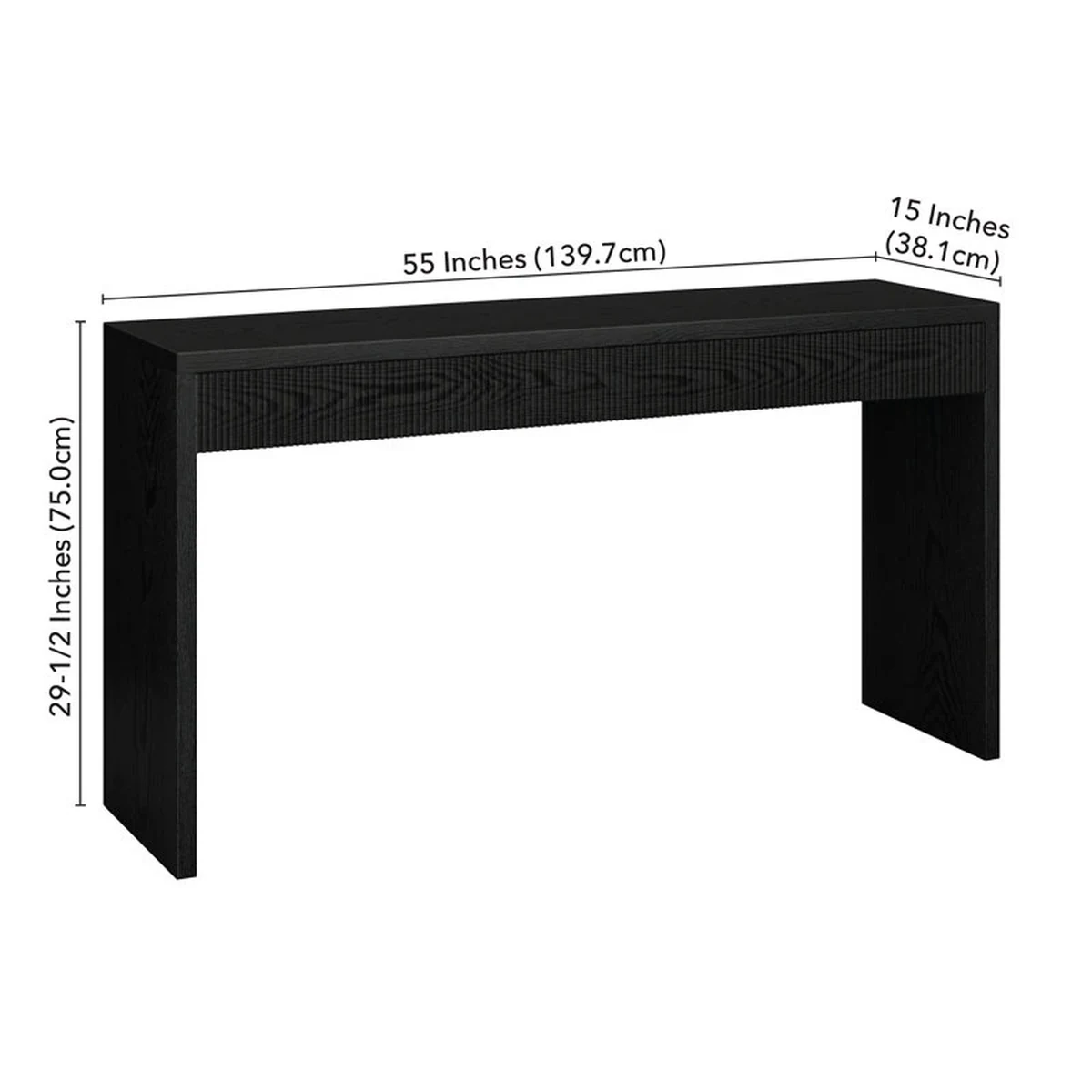 Modern Solid Wood Console Accent Table
