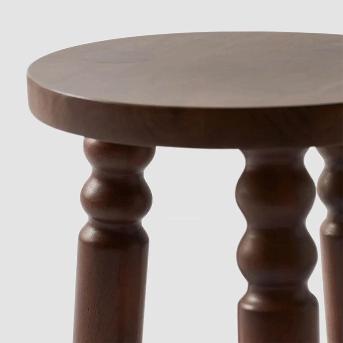 Modern Solid Wood Round Coffee Accent Table